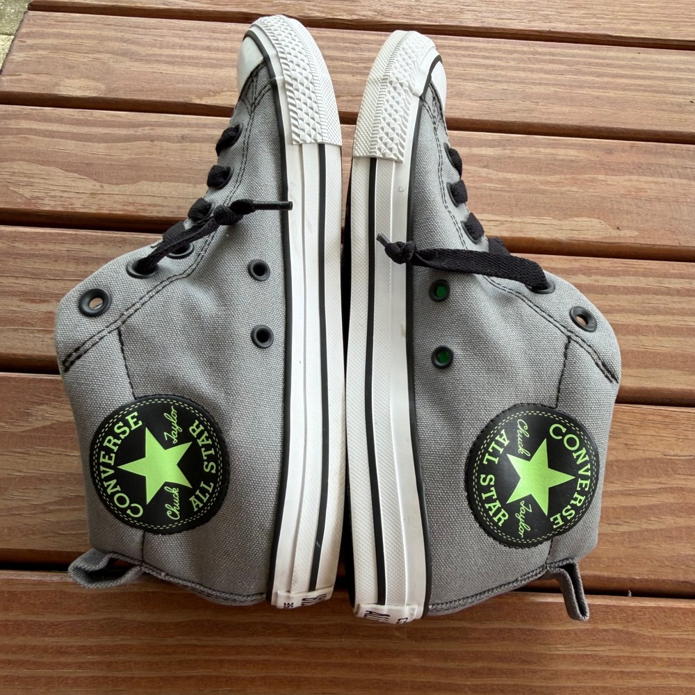 Converse Chuck Taylor All Star High Street Mid Dolphin Green 5 Junior Unisex - Picture 6 of 10